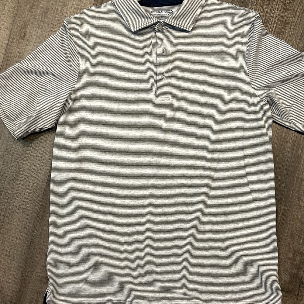 Vineyard Vines Navy and White Polo Shirt